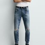 RIPPED SKINNY FIT JEANS