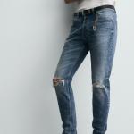 RIPPED SKINNY FIT JEANS