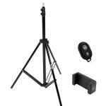 Adjustable Mobile Tripod Stand with Bluetooth Remote