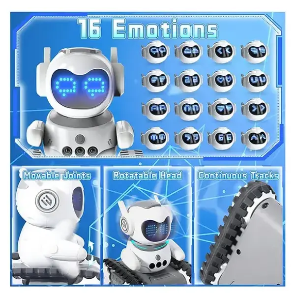 LED Expression Auto Sensor Smart Robot Toy