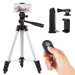 Adjustable Mobile Tripod Stand with Bluetooth Remote
