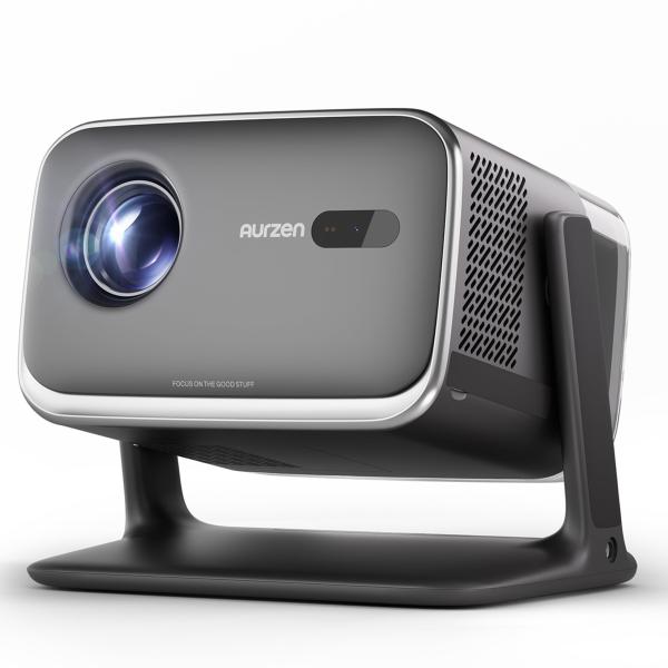 2. 4K Home Theater Projector with Built-in Speakers