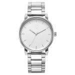 White Dial Metal Strap Watch for Guys