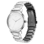 White Dial Metal Strap Watch for Guys