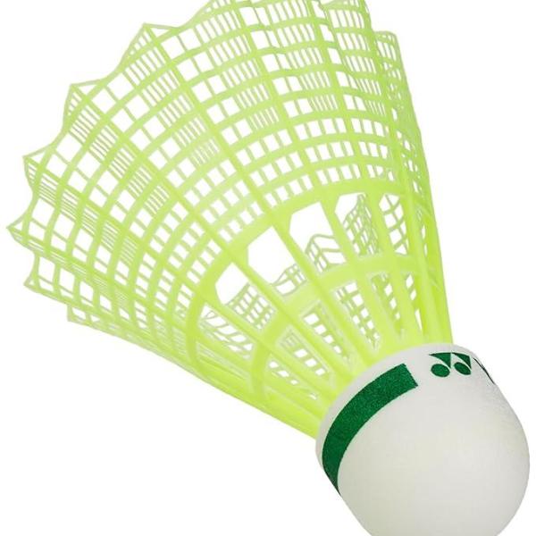 Nylon Shuttlecock, Yellow, Pack of 6