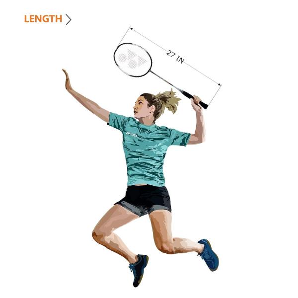 Light Aluminium Badminton Racquet with Full Cover
