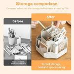 9-Slot Rotating Desk Organizer