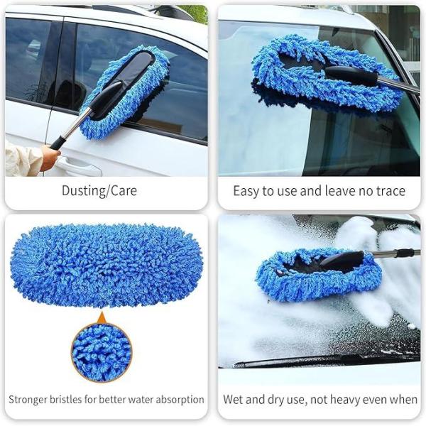 6-in-1 Car Cleaning Kit – Microfiber Duster