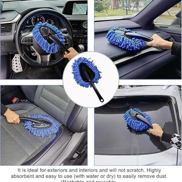 6-in-1 Car Cleaning Kit – Microfiber Duster