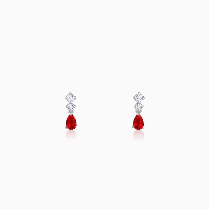 Silver We Fell in Love Earrings