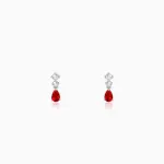 Silver We Fell in Love Earrings
