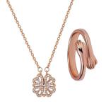 Anti-Tarnish Clover Design Jewellery Gift Set