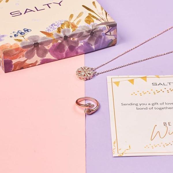 Anti-Tarnish Clover Design Jewellery Gift Set
