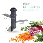 900ml Manual Hand-Press Vegetable Chopper with Stainless Steel Blades