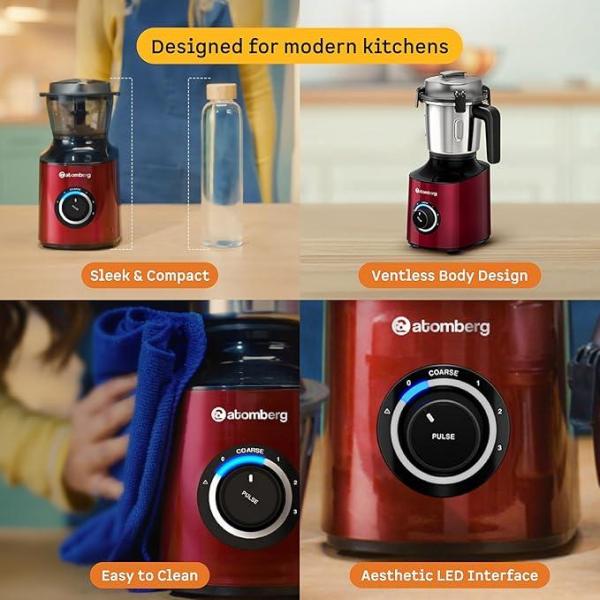 BLDC Motor Mixer Grinder with Coarse Mode & 4 Jars