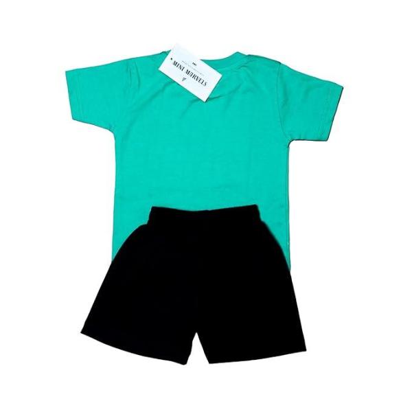 Kids’ Cartoon Print T-Shirt and Shorts Se