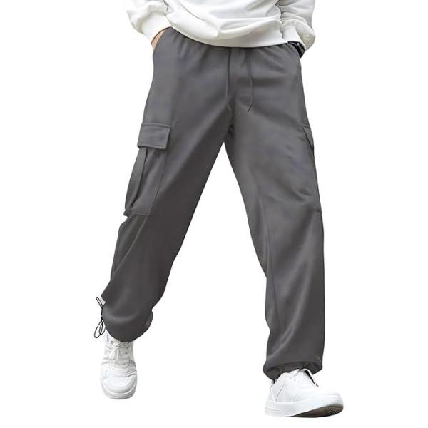 Men’s Loose Fit Mid Rise Oversized Cargo Utility Joggers