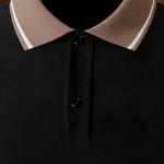 Men’s Pure Cotton Half Sleeve Regular Fit Polo T-Shirt with Colored Collar – Available in Olive, Black & White