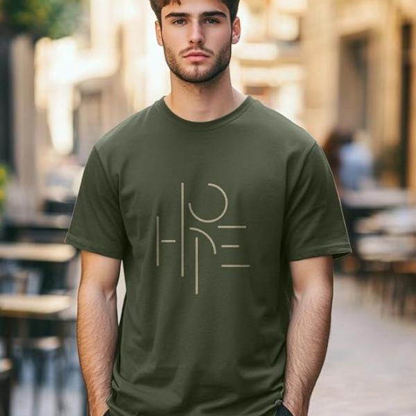 Men’s Cotton Regular Fit Typography T-Shirt