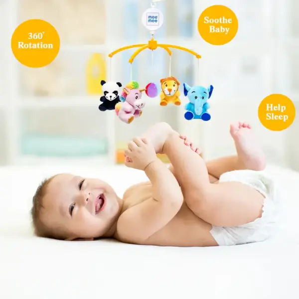 3 in 1 Soft Musical Animal Cot Mobile
