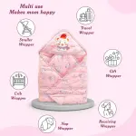 Baby Warm and Soft Swaddle Wrapper Hooded