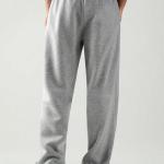 Men’s/Unisex Stretchable Pure Cotton Baggy Jogger Pants with Open Bottom and Drawstring Waist