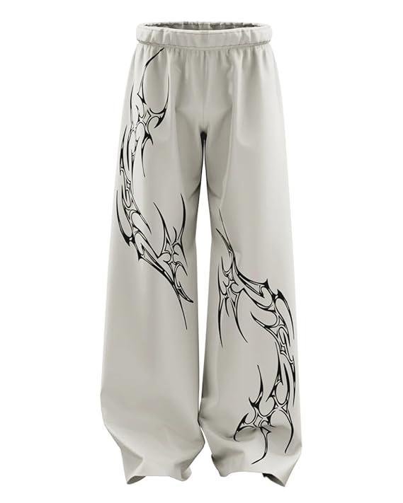 Aesthetic Gothic Wide Leg Baggy Pants for Men