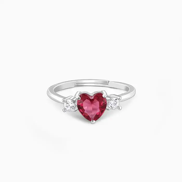 Silver Stay With Me Ring