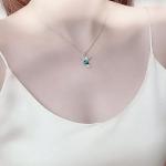 Austrian Crystal Green Hummingbird Jewellery Set