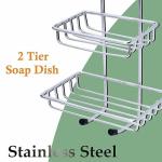 Wall Mounted Double Layer Soap Dish Holder