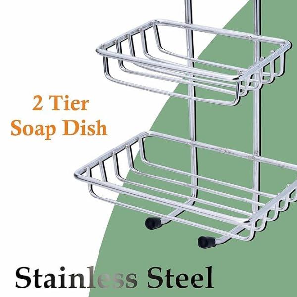 Wall Mounted Double Layer Soap Dish Holder