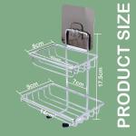Wall Mounted Double Layer Soap Dish Holder