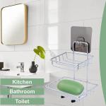 Wall Mounted Double Layer Soap Dish Holder