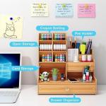Wooden Pen Stand Desk Organizer