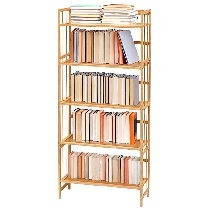 5-Tier Wooden Bookshelf
