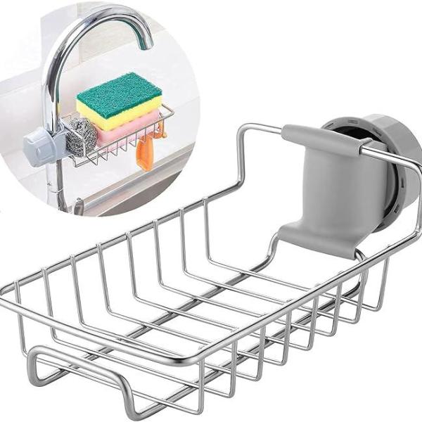 Kitchen Sink Faucet Sponge & Soap Holder