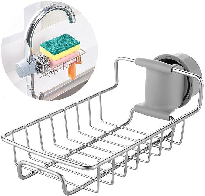 Kitchen Sink Faucet Sponge & Soap Holder