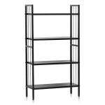 Metal 4-Tier Height Adjustable Bookshelf