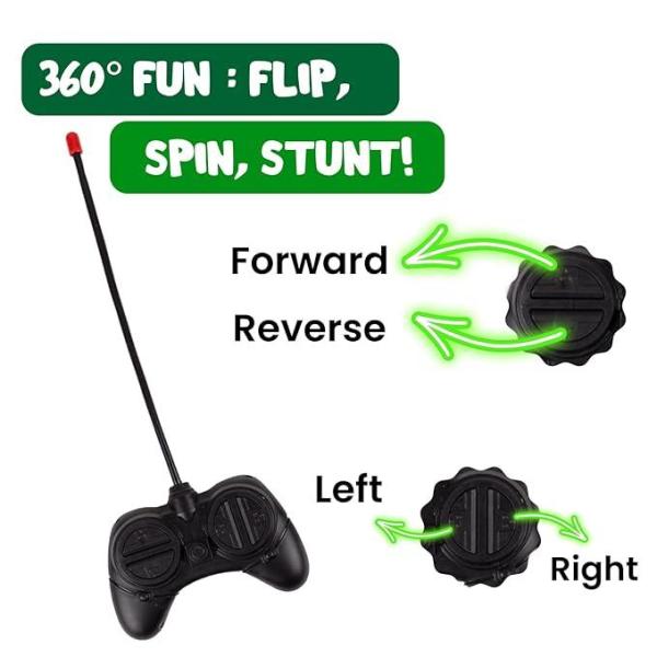 Rechargeable 360° Rotating & Rolling Mini Stunt Car