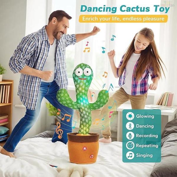 Rechargeable Musical Dancing & Talking Cactus Toy