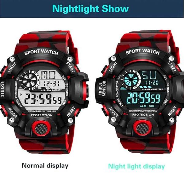 Digital Sports Multifunctional Wrist Watch for Men and Boys