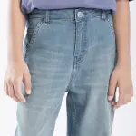LOOSE FIT SOLID JEANS STRAN - BLUE
