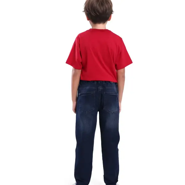 SLOUCHY FIT SOLID JEANS TOBBY - DARK BLUE