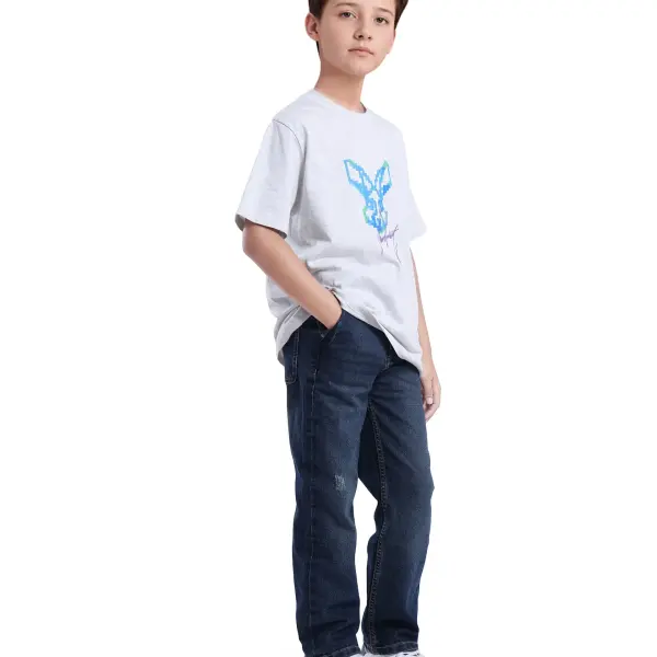 COTTON SOLID JEANS VAIL - DARK BLUE