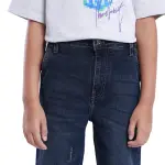 COTTON SOLID JEANS VAIL - DARK BLUE