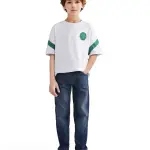 RELAX FIT SOLID JEANS YOSH - BLUE