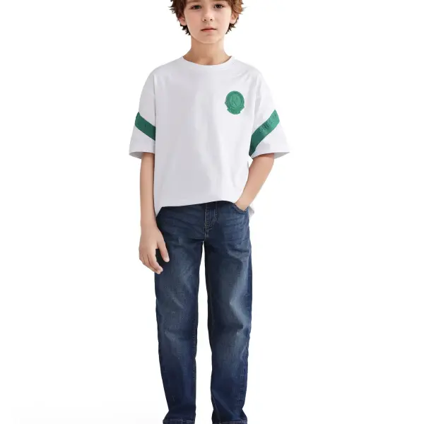 RELAX FIT SOLID JEANS YOSH - BLUE