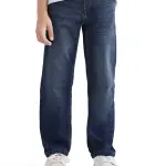 RELAX FIT SOLID JEANS YOSH - BLUE