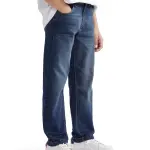 RELAX FIT SOLID JEANS YOSH - BLUE